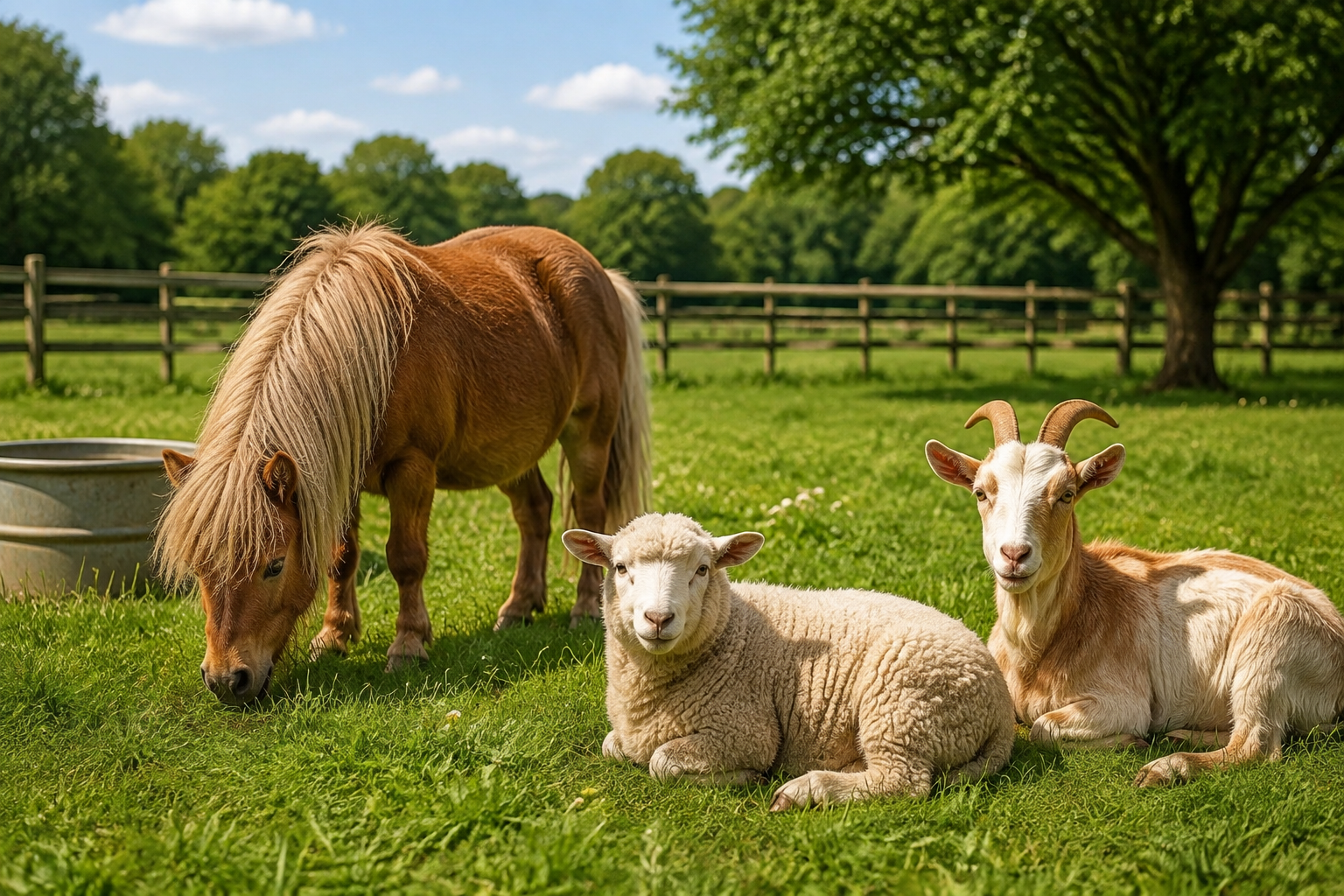 Animals resting at a Midland grazing location